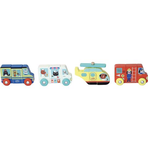 Vilac Wooden Magnetic Puzzle Rescuers
